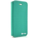 Vili Plaid Style Flip Θήκη iPhone 5 & 5S Πράσινο